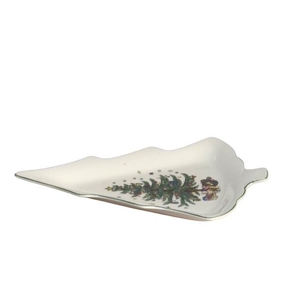 Nikko Christmas Tree-Shaped Holiday Porcelain Platter - Picture 3 of 9